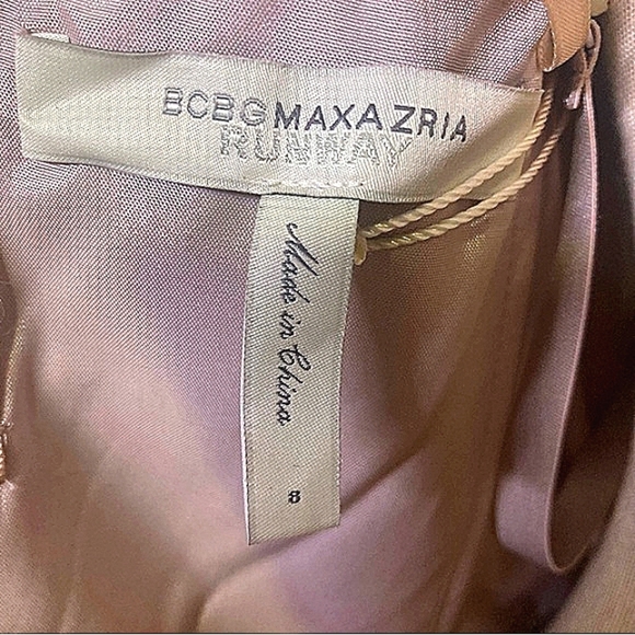 NWT BCBGeneration light mauve dress w sheer overlay - Picture 15 of 16